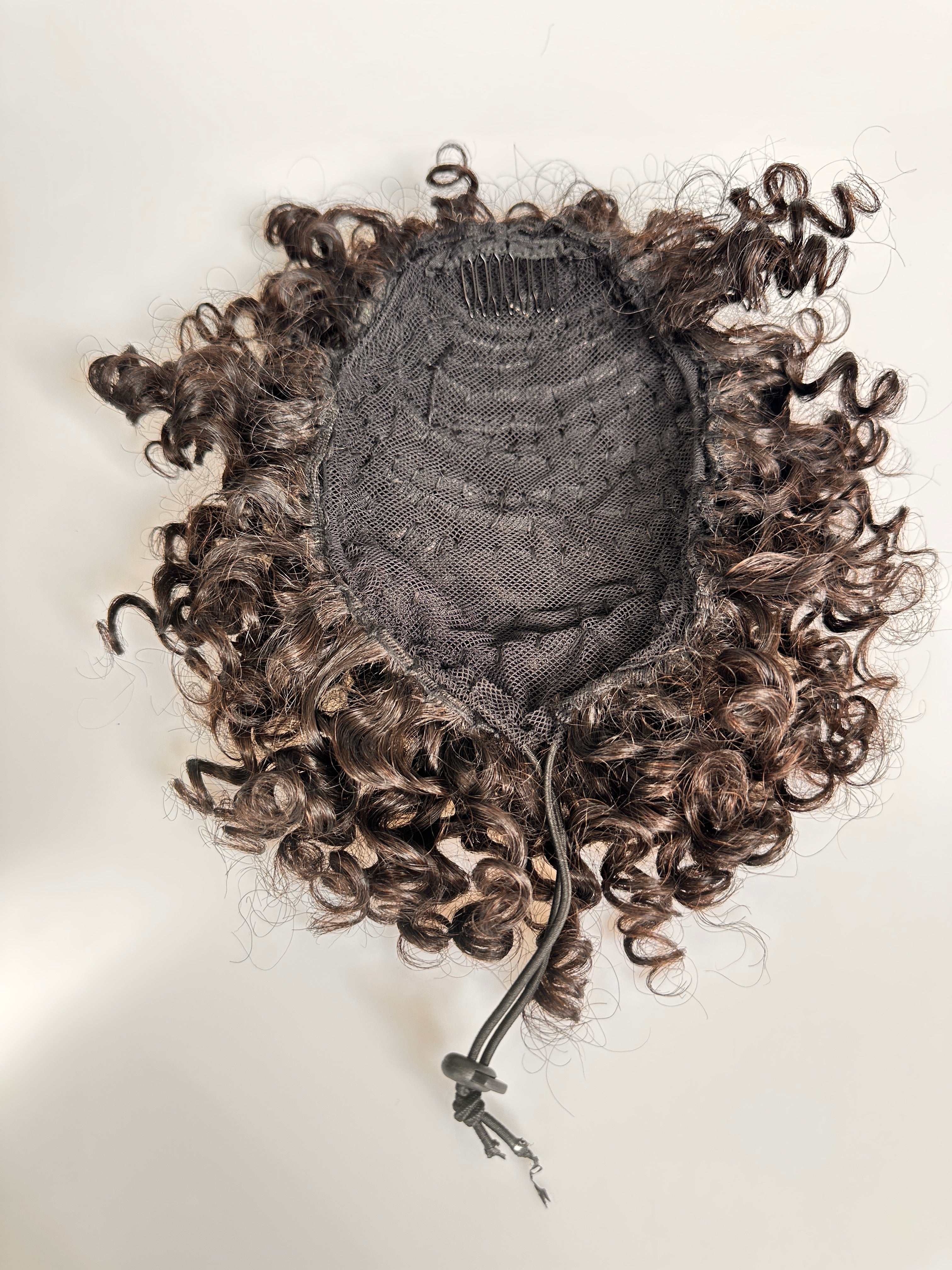 kinky curly 6” (Afro)drawstring ponytail.