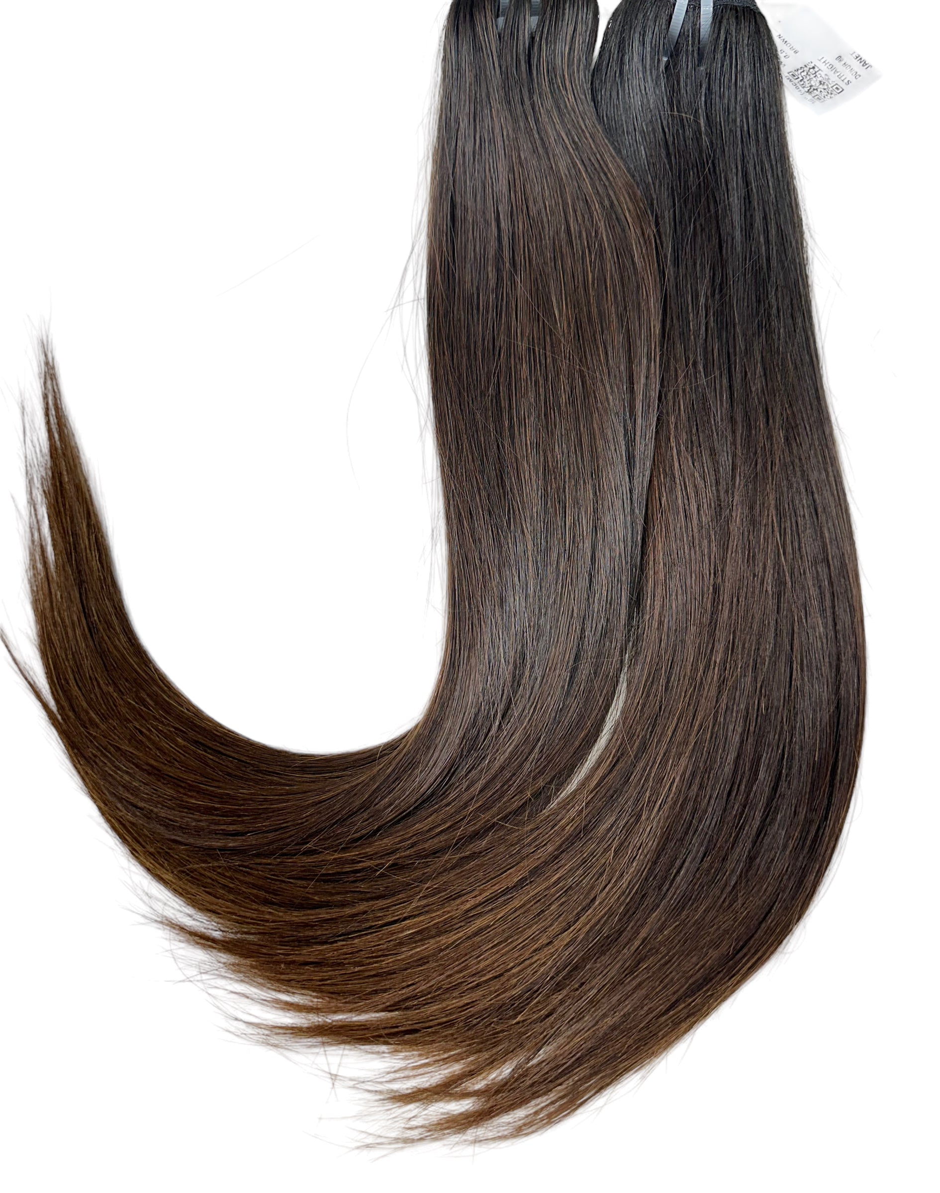 Baby thin, Single Donor Ombré Brown Vietnamese hair.