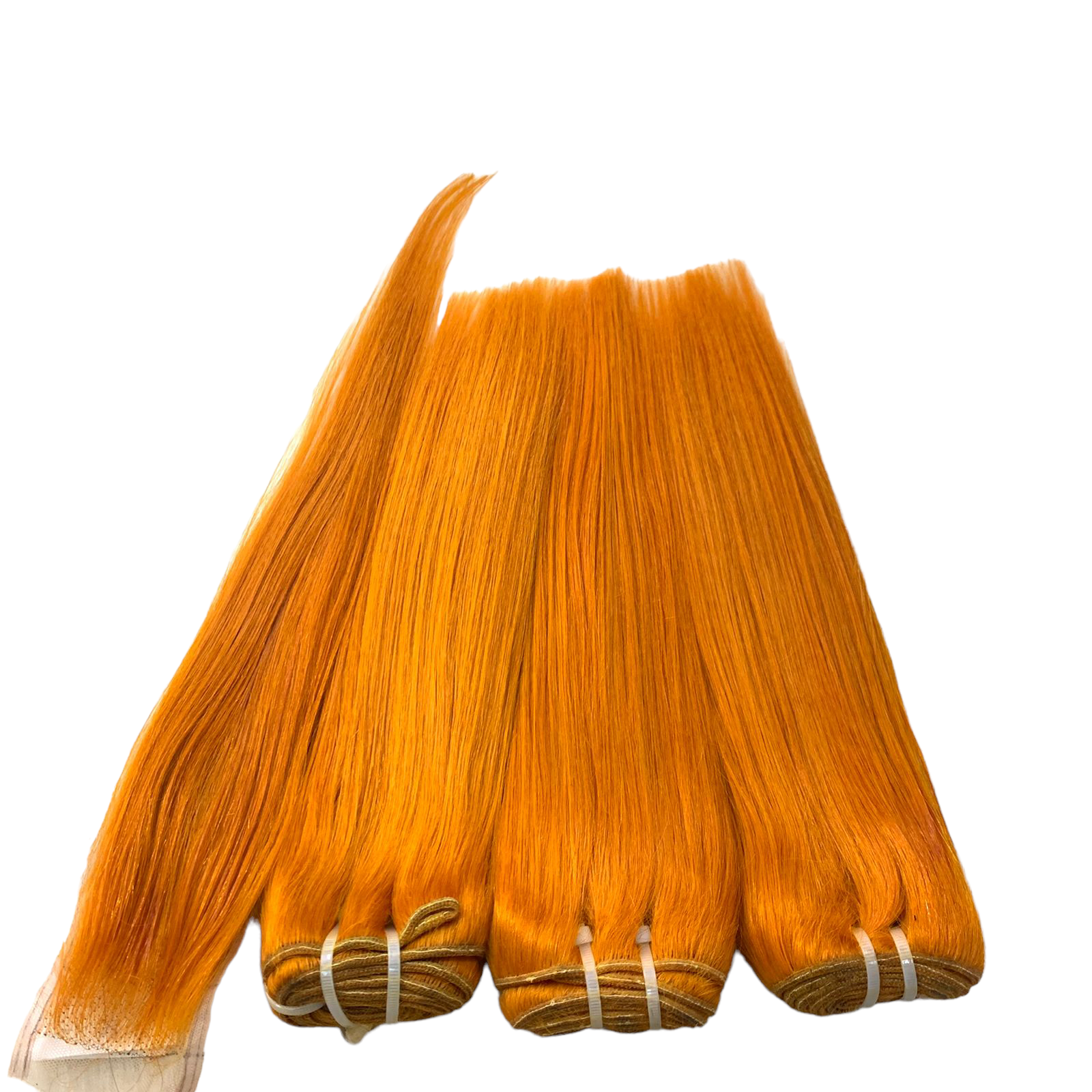 Straight Hair Single drawn 4Pcs  Set  3x 12” & 10” 2x6 Lace closure.