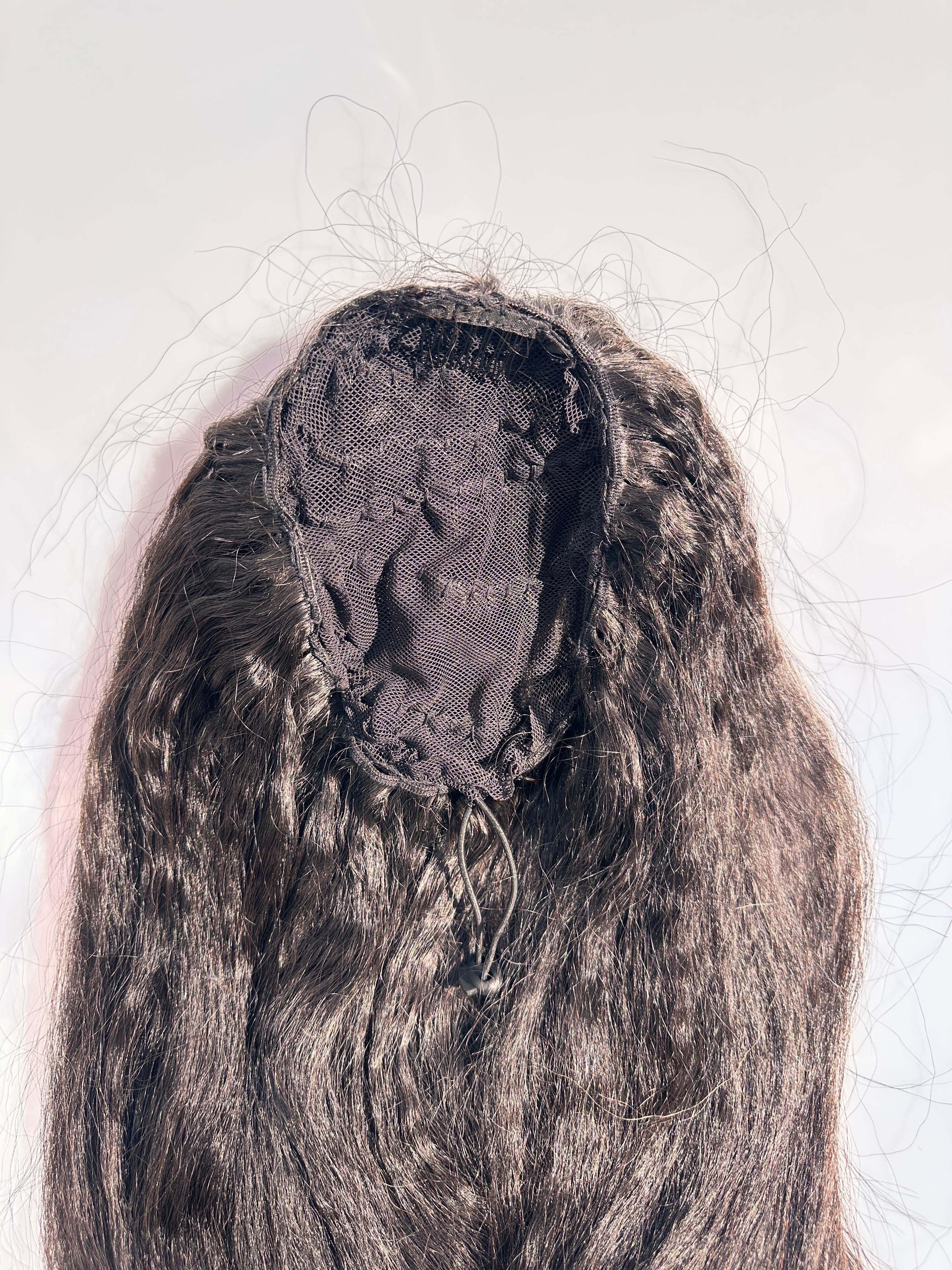 Yaki straight drawstring ponytails