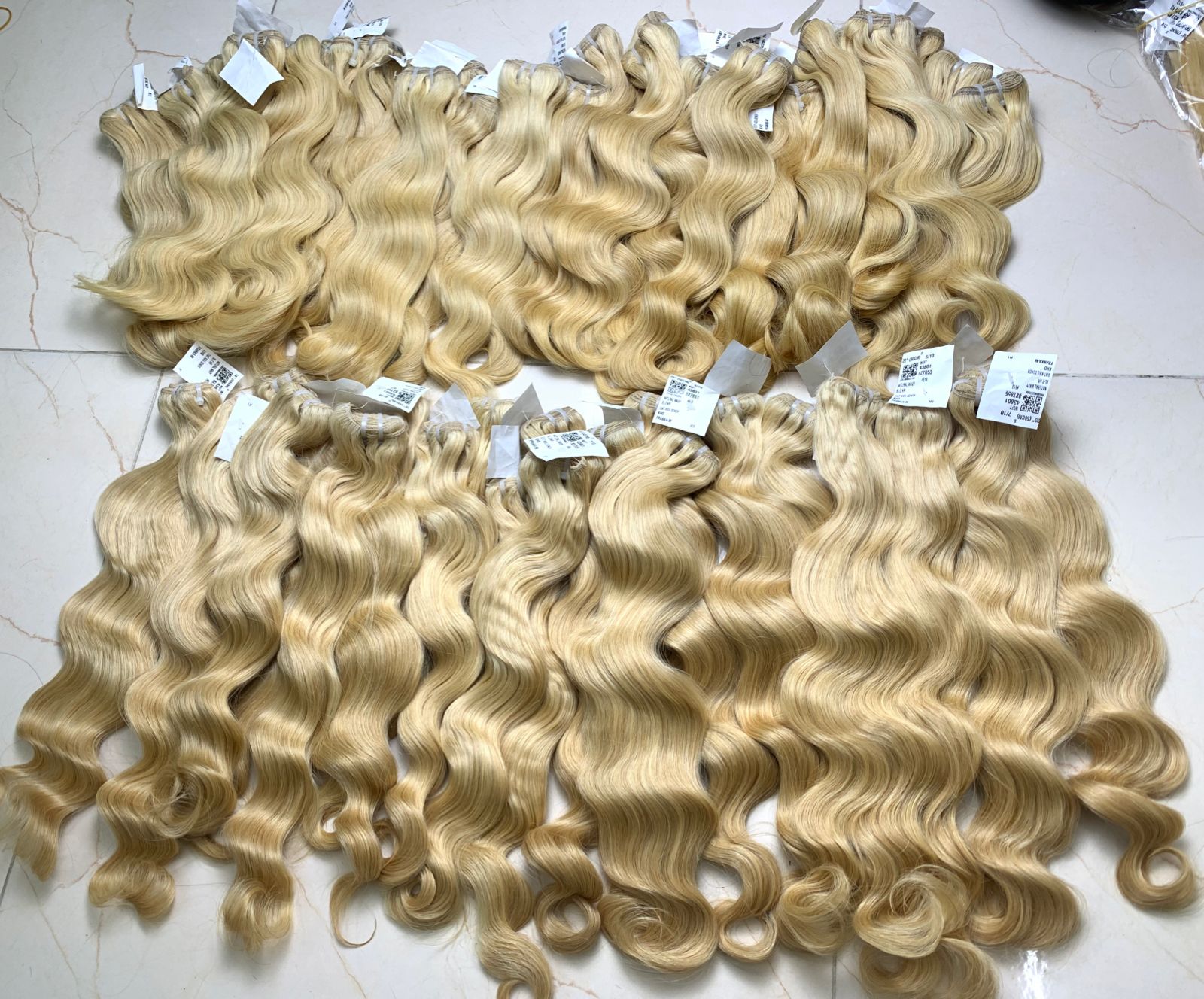 Blonde hair