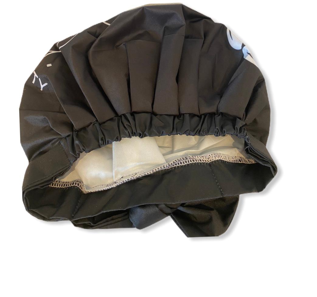 Reusable High Quality Adjustable Shower Cap/ Rain Cover, Double layerNylon, Waterproof Shower Cap