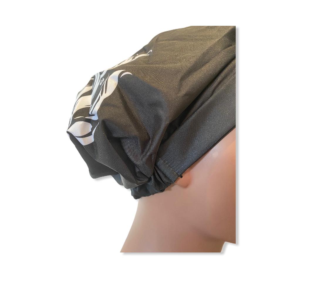 Reusable High Quality Adjustable Shower Cap/ Rain Cover, Double layerNylon, Waterproof Shower Cap