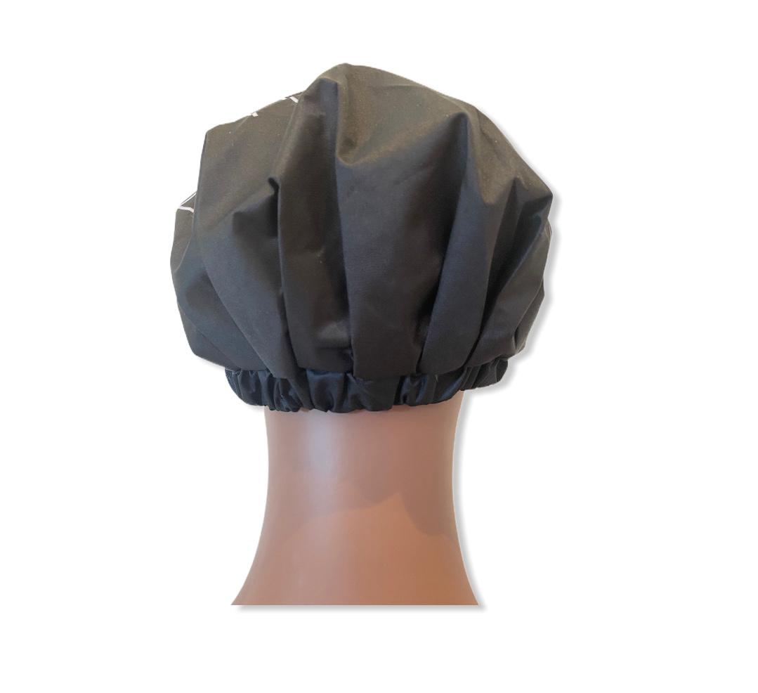 Reusable High Quality Adjustable Shower Cap/ Rain Cover, Double layerNylon, Waterproof Shower Cap